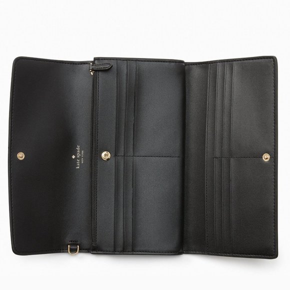 New Kate Spade Madison Colorblock Travel Wristlet Clutch Toasted Hazelnut Multi - Picture 2 of 3